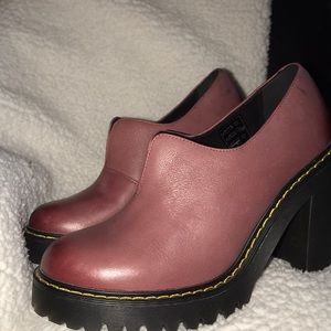 Maroon doc martens